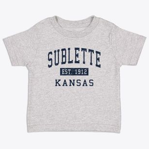Sublette Kansas Classic Established Toddler T-Shirt