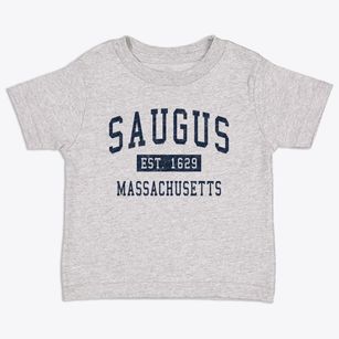 Saugus Massachusetts Classic Established Toddler T-Shirt