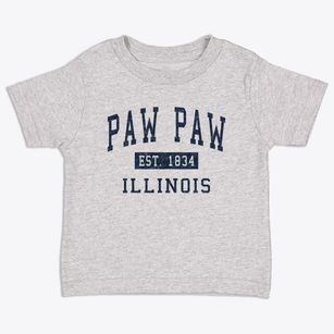 Paw Paw Illinois Classic Established Toddler T-Shirt