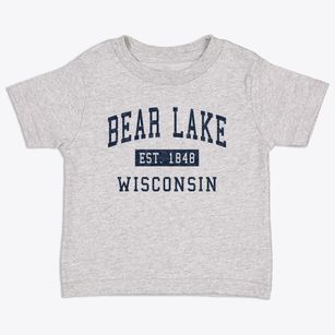 Bear Lake Wisconsin Classic Established Toddler T-Shirt