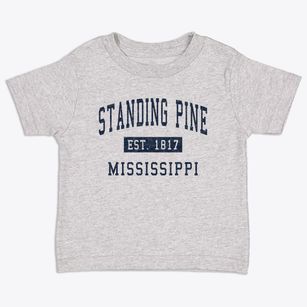 Standing Pine Mississippi Classic Established Toddler T-Shirt
