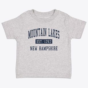 Mountain Lakes New Hampshire Classic Established Toddler T-Shirt