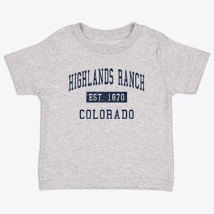 Highlands Ranch Colorado Classic Established Toddler T-Shirt