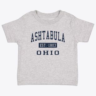 Ashtabula Ohio Classic Established Toddler T-Shirt