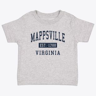 Mappsville Virginia Classic Established Toddler T-Shirt