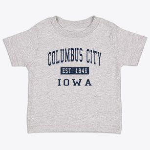 Columbus City Iowa Classic Established Toddler T-Shirt