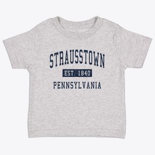Strausstown Pennsylvania Classic Established Toddler T-Shirt