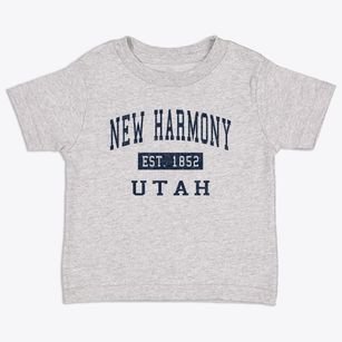 New Harmony Utah Classic Established Toddler T-Shirt
