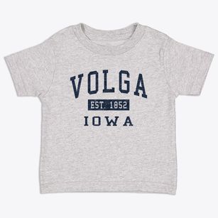 Volga Iowa Classic Established Toddler T-Shirt