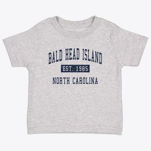 Bald Head Island North Carolina Classic Established Toddler T-Shirt