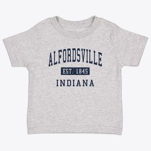 Alfordsville Indiana Classic Established Toddler T-Shirt