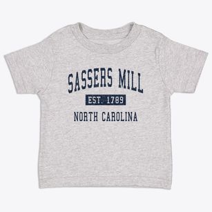 Sassers Mill North Carolina Classic Established Toddler T-Shirt