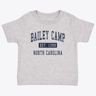 Bailey Camp North Carolina Classic Established Toddler T-Shirt