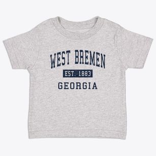 West Bremen Georgia Classic Established Toddler T-Shirt
