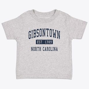 Gibsontown North Carolina Classic Established Toddler T-Shirt