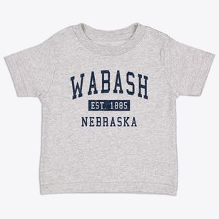 Wabash Nebraska Classic Established Toddler T-Shirt