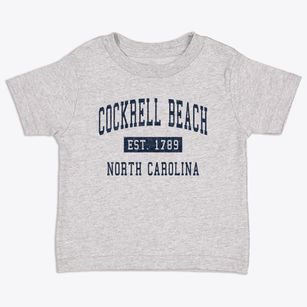 Cockrell Beach North Carolina Classic Established Toddler T-Shirt