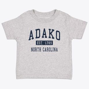 Adako North Carolina Classic Established Toddler T-Shirt