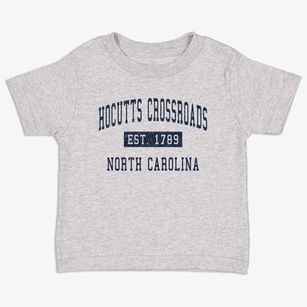 Hocutts Crossroads North Carolina Classic Established Toddler T-Shirt