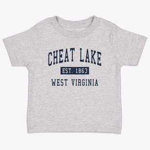 Cheat Lake West Virginia Classic Established Toddler T-Shirt