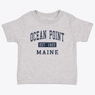 Ocean Point Maine Classic Established Toddler T-Shirt