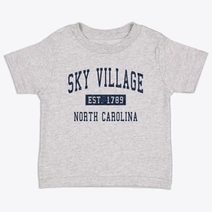 Sky Village North Carolina Classic Established Toddler T-Shirt