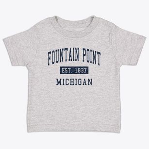 Fountain Point Michigan Classic Established Toddler T-Shirt