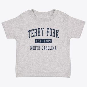 Terry Fork North Carolina Classic Established Toddler T-Shirt