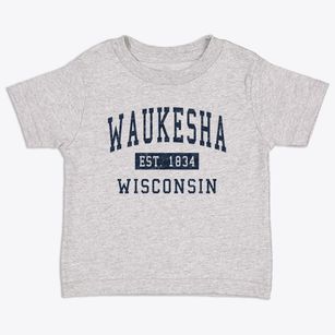 Waukesha Wisconsin Classic Established Toddler T-Shirt