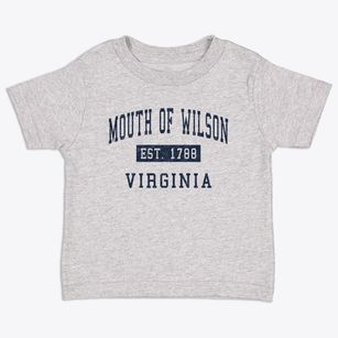 Mouth Of Wilson Virginia Classic Established Toddler T-Shirt