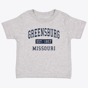 Greensburg Missouri Classic Established Toddler T-Shirt