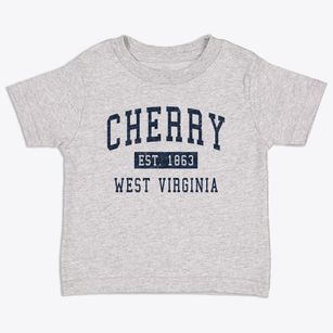 Cherry West Virginia Classic Established Toddler T-Shirt