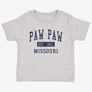 Paw Paw Missouri Classic Established Toddler T-Shirt