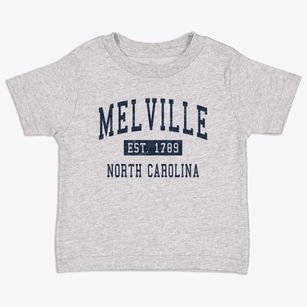 Melville North Carolina Classic Established Toddler T-Shirt