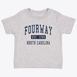 Fourway North Carolina Classic Established Toddler T-Shirt