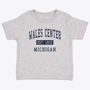 Wales Center Michigan Classic Established Toddler T-Shirt