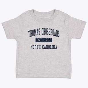 Thomas Crossroads North Carolina Classic Established Toddler T-Shirt