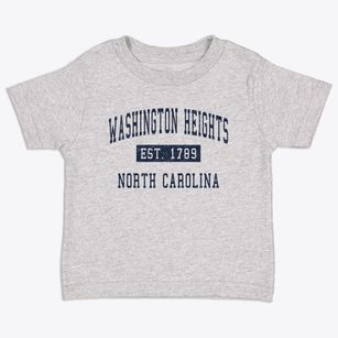 Washington Heights North Carolina Classic Established Toddler T-Shirt