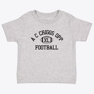 A C Criggs Opp Magnet School Classic Football Toddler T-Shirt