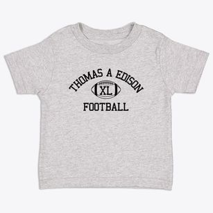 Thomas A Edison High School Classic Football Toddler T-Shirt