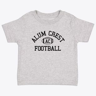 Alum Crest High School Classic Football Toddler T-Shirt