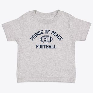 Prince Of Peace School Dallas Classic Football Toddler T-Shirt