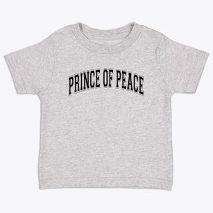 Prince Of Peace Catholic Church Varsity Arch Toddler T-Shirt
