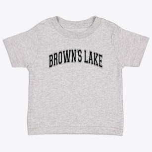 Brown's Lake Varsity Arch Toddler T-Shirt