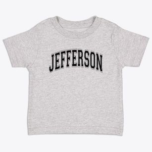 Jefferson Elementary School Varsity Arch Toddler T-Shirt