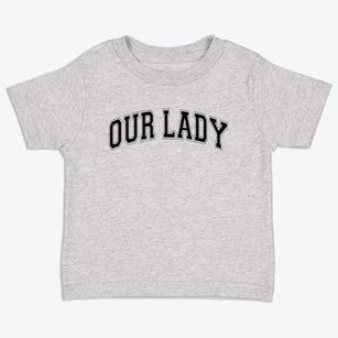 Our Lady Queen Of Peace School Varsity Arch Toddler T-Shirt