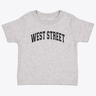 West Street Day Care Center Varsity Arch Toddler T-Shirt