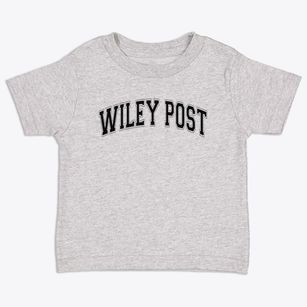 Wiley Post Elementary School Varsity Arch Toddler T-Shirt