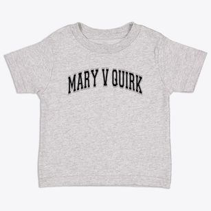 Mary V Quirk Elementary School Varsity Arch Toddler T-Shirt