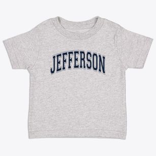 Jefferson Elementary School Varsity Arch Toddler T-Shirt